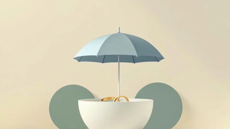 Paraplu beschermt twee ineengestrengelde ringen boven nesteivorm, symbool voor partnerschap en financiële zekerheid  ---  **Token Usage Summary:**
- Input tokens: 286
- Output tokens: 29
- Total tokens: 315
- Token budget remaining: 199,685