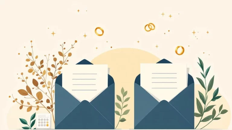 Twee elegante documenten mappen met gouden ringen ertussen, calculator en paraplu pictogrammen voor pensioen verdeling
