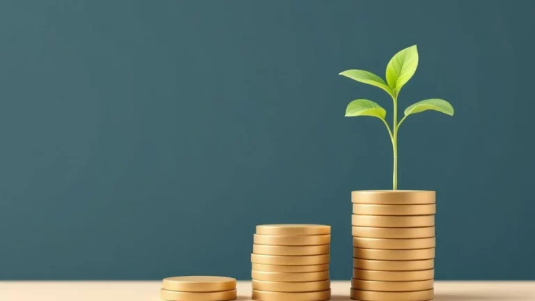 Stapel munten naast kiemend plantje symboliseert pensioengroei voor ondernemers in minimalistische stijl  ---  **Token Usage Summary:**
- **Input Tokens:** 293
- **Output Tokens:** 25
- **Total Tokens:** 318
- **Percentage of Budget Used:** 0.159%